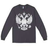 Smoke russian double headed eagle for a russia fan gift t shirt Long Sleeve Tee - PixelFlow