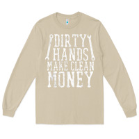 Mushroom dirty hands make clean money t shirt wrench mechanic gift Long Sleeve Tee - PixelFlow