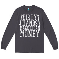 Smoke dirty hands make clean money t shirt wrench mechanic gift Long Sleeve Tee - PixelFlow