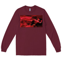 Burgundy The Flash Long Sleeve Tee - PixelFlow
