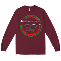 Burgundy fiat 500   italy Long Sleeve Tee - PixelFlow