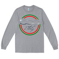 Heather Grey fiat 500   italy Long Sleeve Tee - PixelFlow