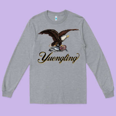 Yuengling Beer Long Sleeve Tee Designed By Pixelflow
