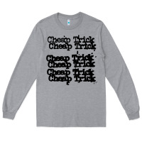 Heather Grey cheap trick Long Sleeve Tee - PixelFlow