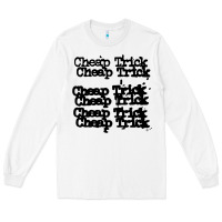 White cheap trick Long Sleeve Tee - PixelFlow