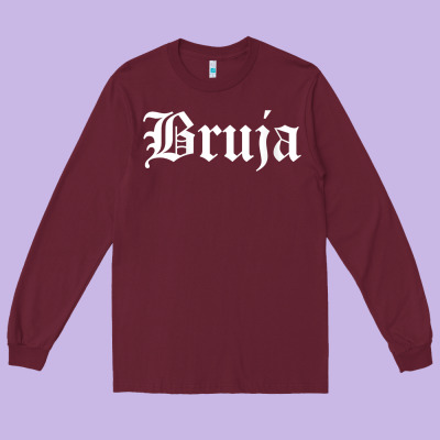 Womens Bruja Old English Chola Witchy V Neck T Shirt Long Sleeve Tee Designed By Pixelflow