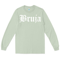 Matcha womens bruja old english chola witchy v neck t shirt Long Sleeve Tee - PixelFlow