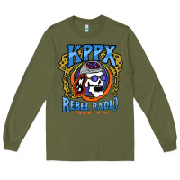Army Green Kppx Rebel Radio Long Sleeve Tee - PixelFlow