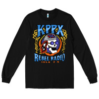 Black Kppx Rebel Radio Long Sleeve Tee - PixelFlow