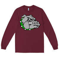 Burgundy ashville high school, ashville bulldogs Long Sleeve Tee - PixelFlow