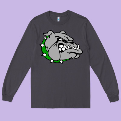 Ashville High School, Ashville Bulldogs Long Sleeve Tee Designed By Pixelflow
