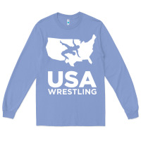 Colony Blue usa power united states Long Sleeve Tee - PixelFlow