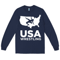 Navy usa power united states Long Sleeve Tee - PixelFlow