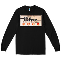 Black welcome to new granada! Long Sleeve Tee - PixelFlow