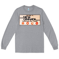 Heather Grey welcome to new granada! Long Sleeve Tee - PixelFlow