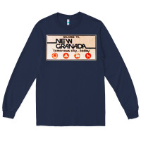 Navy welcome to new granada! Long Sleeve Tee - PixelFlow