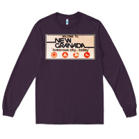 Plum welcome to new granada! Long Sleeve Tee - PixelFlow