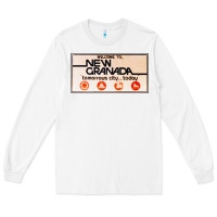 White welcome to new granada! Long Sleeve Tee - PixelFlow