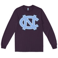 Plum unc tar heels Long Sleeve Tee - PixelFlow
