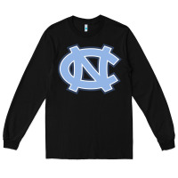 Black unc tar heels Long Sleeve Tee - PixelFlow