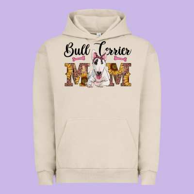 Western Bull Terrier Mom Urban Hoodie Designed By Ranaportraitstore