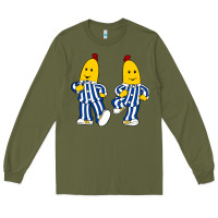 Army Green bananas double Long Sleeve Tee - PixelFlow