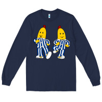 Navy bananas double Long Sleeve Tee - PixelFlow