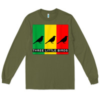 Army Green THREE LITTLE BIRDS Long Sleeve Tee - PixelFlow