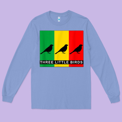 Three Little Birds Long Sleeve Tee Designed By Pixelflow