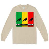 Mushroom THREE LITTLE BIRDS Long Sleeve Tee - PixelFlow