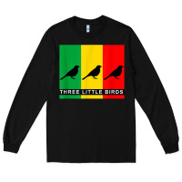 Black THREE LITTLE BIRDS Long Sleeve Tee - PixelFlow