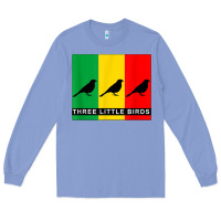 Colony Blue THREE LITTLE BIRDS Long Sleeve Tee - PixelFlow