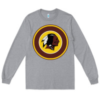 Heather Grey the indian red skins clasic Long Sleeve Tee - PixelFlow