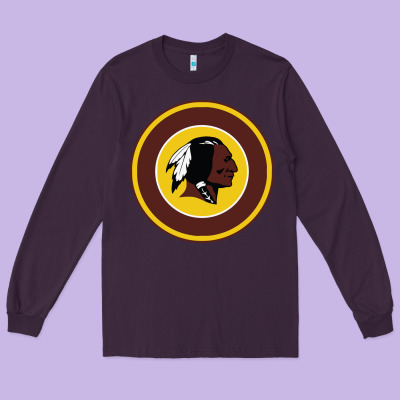 The Indian Red Skins Clasic Long Sleeve Tee Designed By Pixelflow