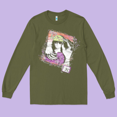 Kim Mitchell, The Kim Mitchell, Kim Mitchell Art, Kim Mitchell Vintage Long Sleeve Tee Designed By Pixelflow