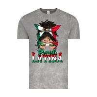 Cloud Rock proud latina messy bun mama Vintage Tee - BundleAndBundleShop