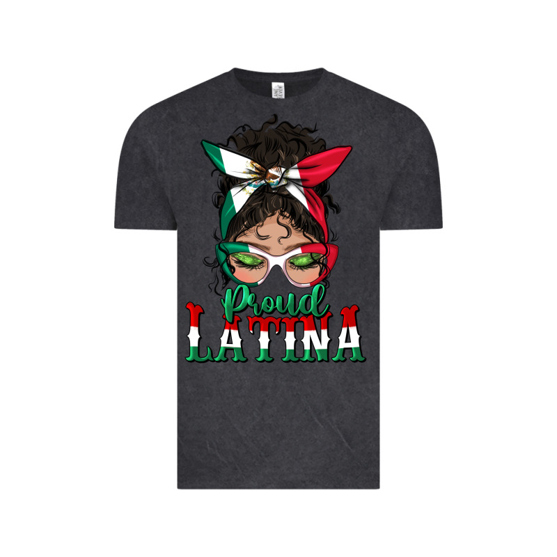 Proud Latina Messy Bun Mama Vintage Tee by BundleAndBundleShop | Teevron
