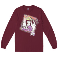 Burgundy Kim Mitchell, the Kim Mitchell, Kim Mitchell art, Kim Mitchell vintage Long Sleeve Tee - PixelFlow