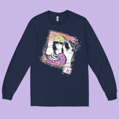 Kim Mitchell, The Kim Mitchell, Kim Mitchell Art, Kim Mitchell Vintage Long Sleeve Tee Designed By Pixelflow