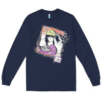 Navy Kim Mitchell, the Kim Mitchell, Kim Mitchell art, Kim Mitchell vintage Long Sleeve Tee - PixelFlow