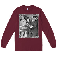 Burgundy Lee Harvey Oswald and the Jack Ru Long Sleeve Tee - PixelFlow