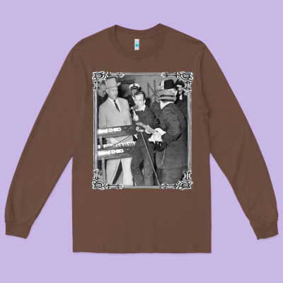 Lee Harvey Oswald And The Jack Ru Long Sleeve Tee Designed By Pixelflow