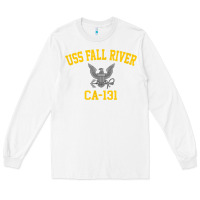 White uss fall river ca 131 Long Sleeve Tee - PixelFlow