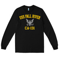 Black uss fall river ca 131 Long Sleeve Tee - PixelFlow