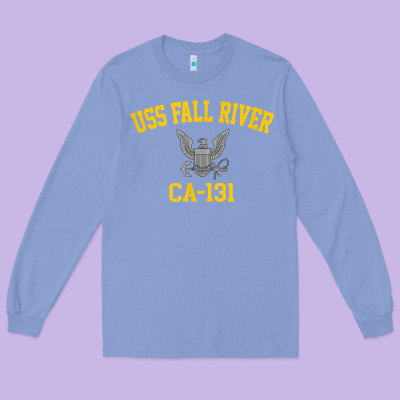 Uss Fall River Ca 131 Long Sleeve Tee Designed By Pixelflow