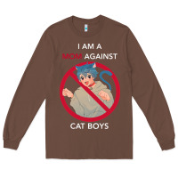 Chestnut i am a mom against cat boys Long Sleeve Tee - PixelFlow