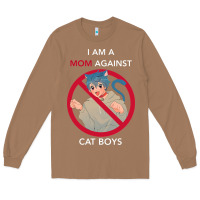 Toasted Coconut i am a mom against cat boys Long Sleeve Tee - PixelFlow