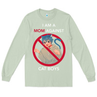 Matcha i am a mom against cat boys Long Sleeve Tee - PixelFlow
