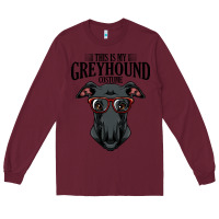 Burgundy greyhound t  shirt greyhound t  shirt (3) Long Sleeve Tee - PixelFlow