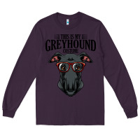 Plum greyhound t  shirt greyhound t  shirt (3) Long Sleeve Tee - PixelFlow